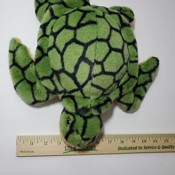 A&A Sea Turtle Plush Stuffed Animal Toy 12" Green - Picture 12 of 12